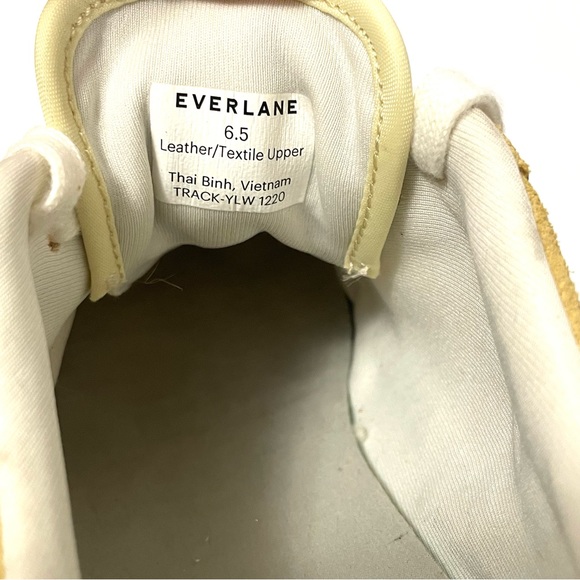 Everlane Womens Suede Low Top Tread Trainer Sneaker Golden/Yellow Size  6.5 - Picture 10 of 10
